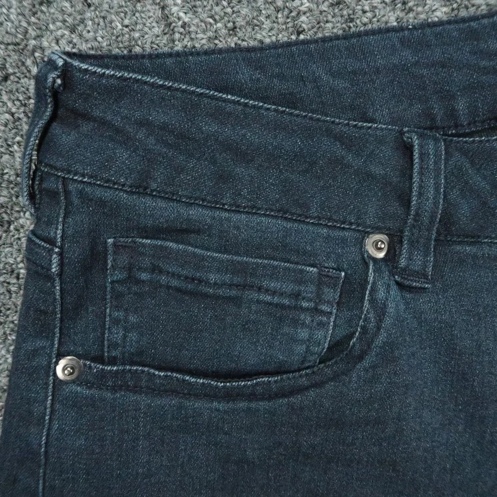 State & Liberty Jeans Mens 33x32 Blue Straight 5 Pocket Stretch Dark Wash